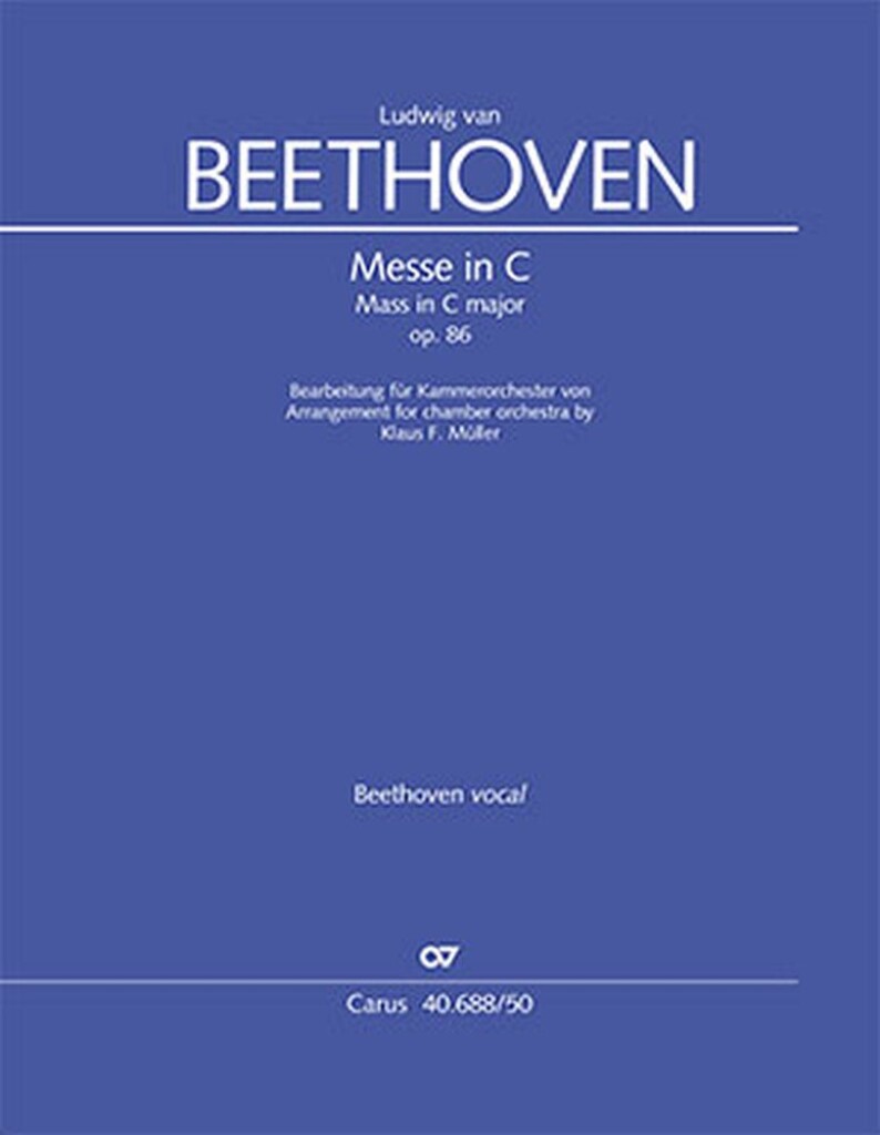 Mass in C major : Op. 86