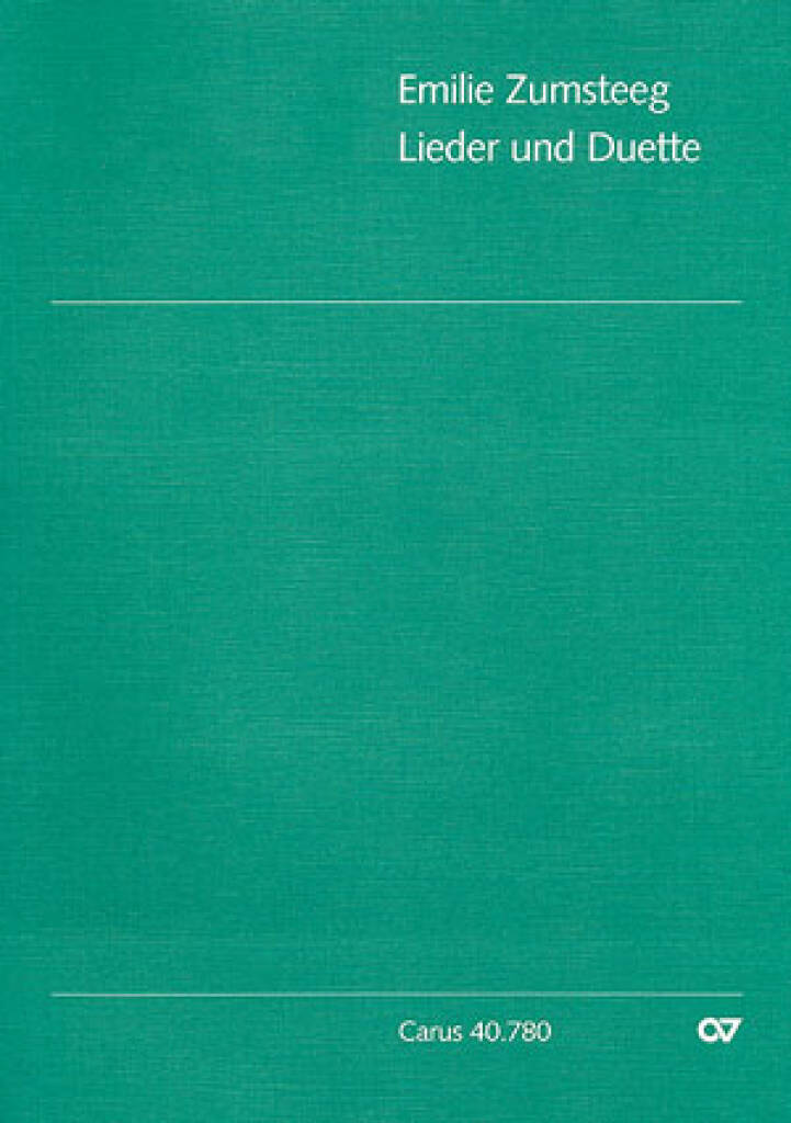 Zumsteeg: Ausgewählte Lieder und Duette