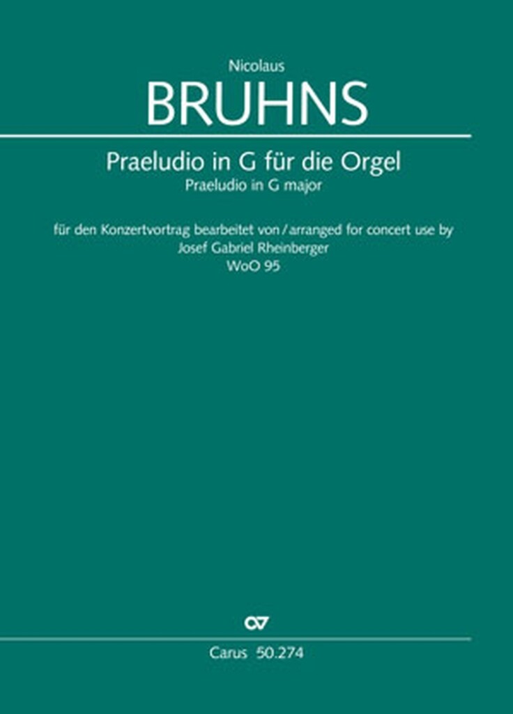 Praeludio in G major for organ : G major - WoO 95
