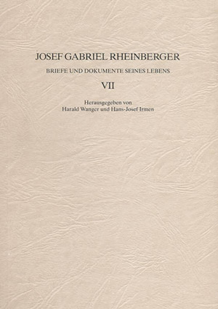 Briefe und Dokumente seines Lebens VII : 26.1.1893 - 11.12.1901