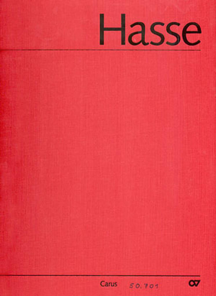 Hasse: Vesperpsalmen. Hasse-Werkausgabe IV/1