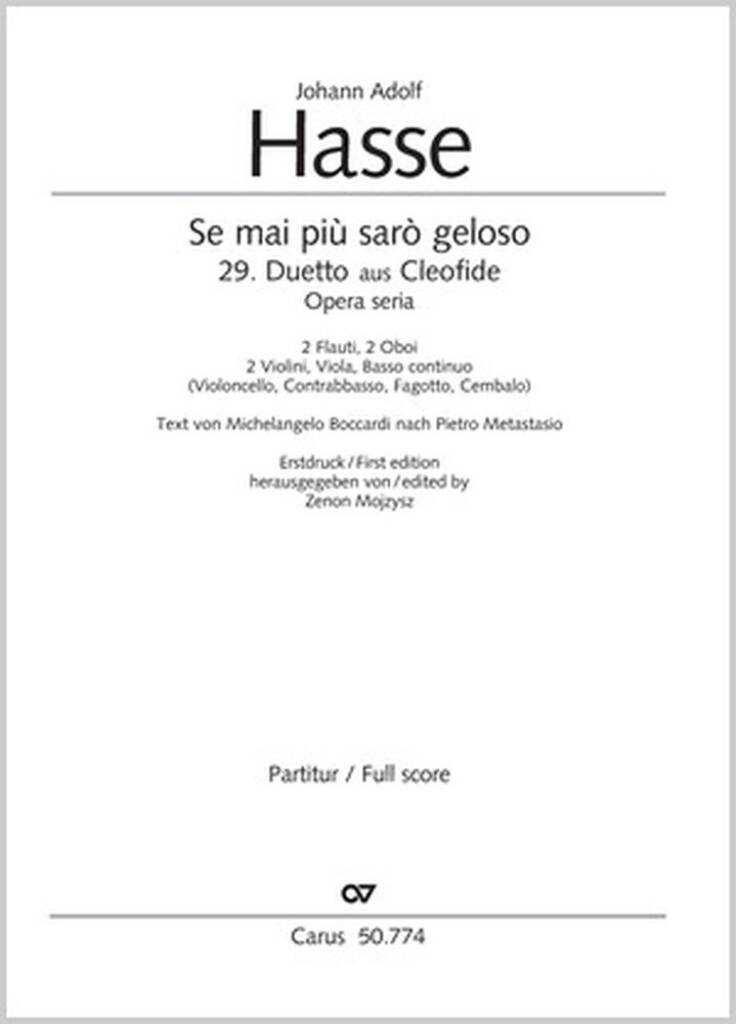 Se Mai Piu Saro Geloso : 29. Duetto Aus Cleofide