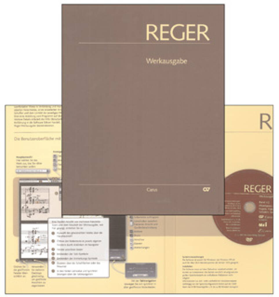 Reger-Werkausgabe, Bd. I/2 : Phantasien und Fugen, Variationen, Sonaten, Suiten I für Orgel