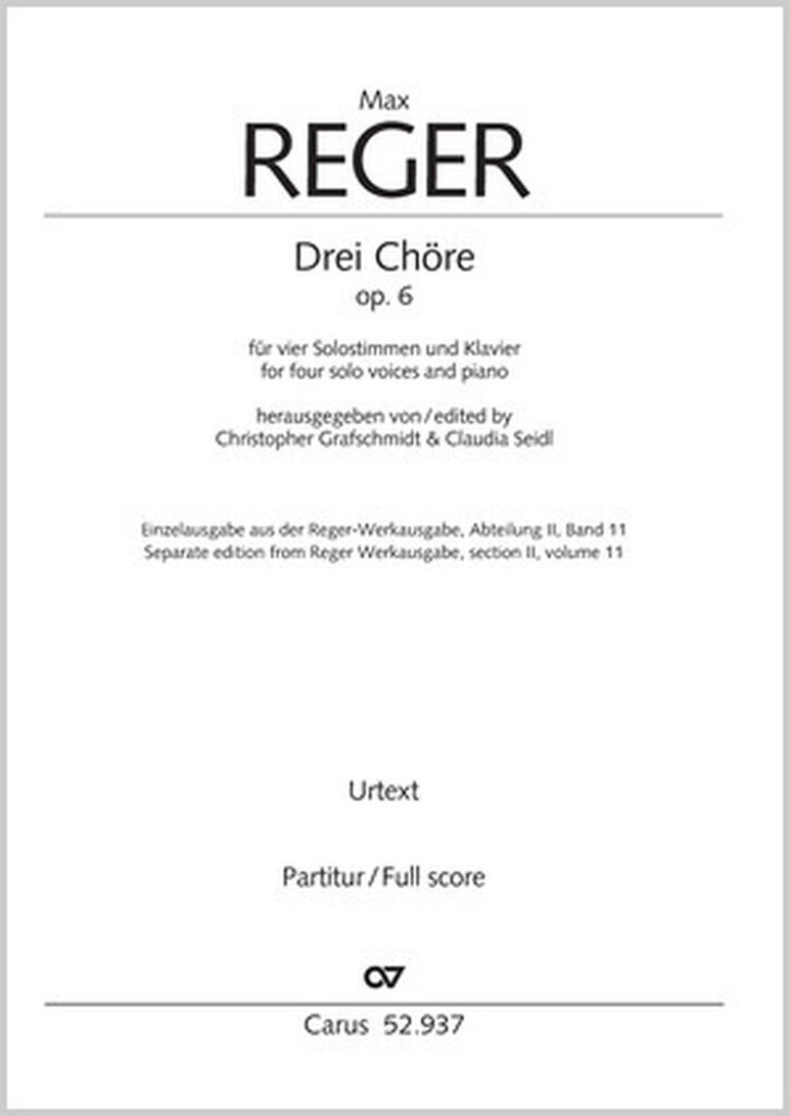 Drei Chöre - Op. 6