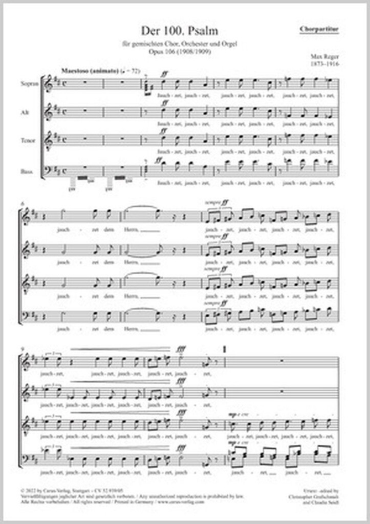 Der 100. Psalm : Op. 106