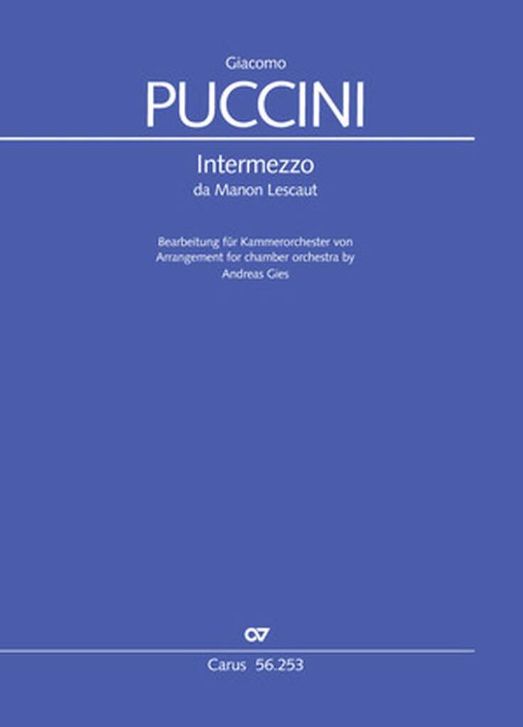 Intermezzo : From Manon Lescaut