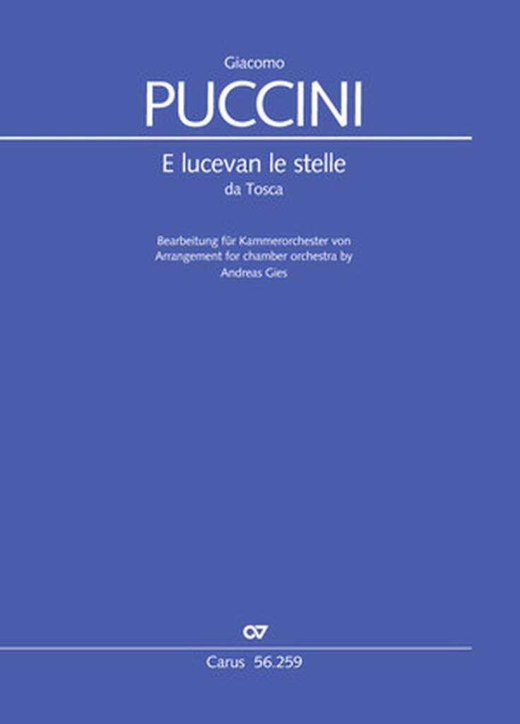 E Lucevan le Stelle : Romanza of Cavaradossi from Tosca