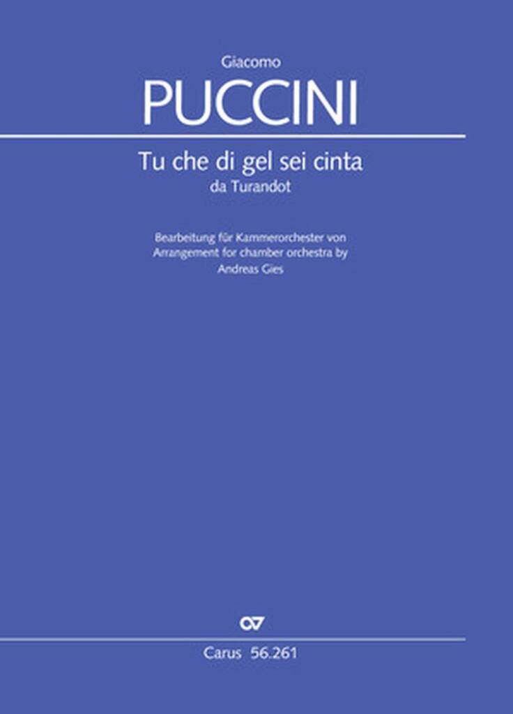 Tu Che Di Gel Sei Cinta : Romanza of Liu from Turandot