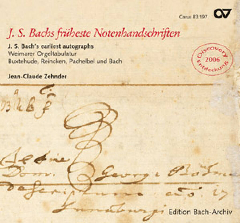 J. S. Bachs früheste Notenhandschriften