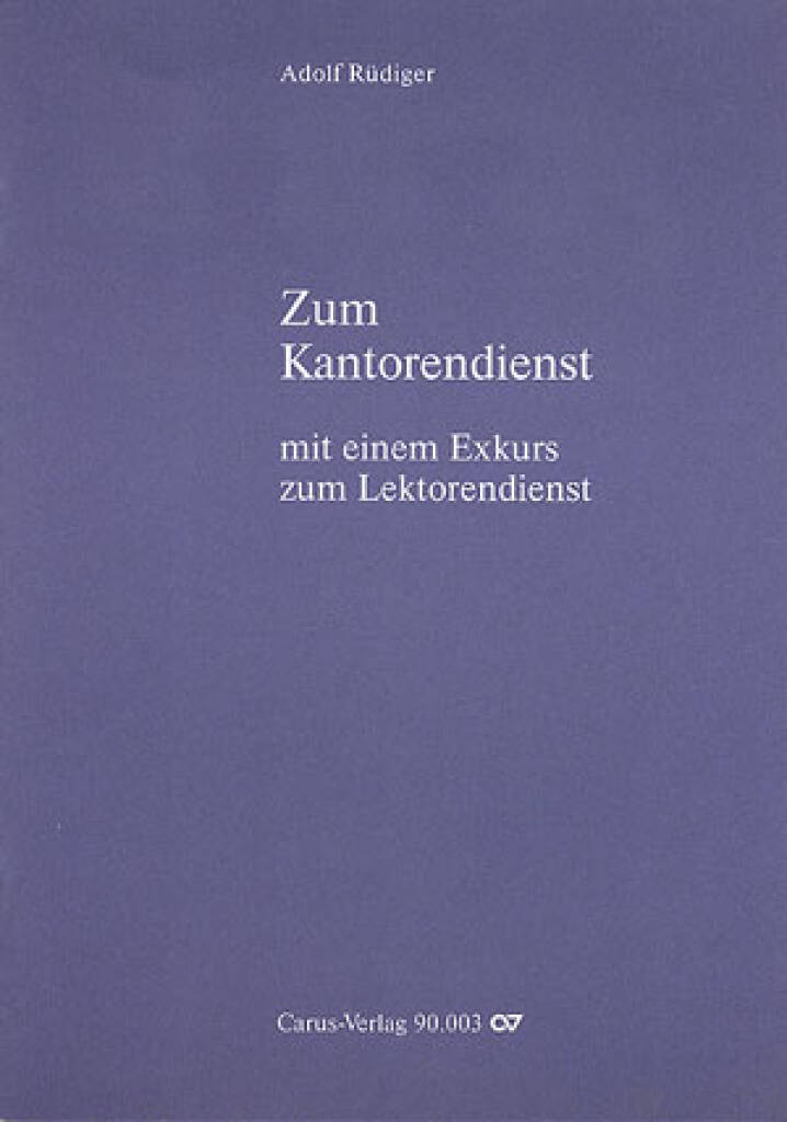 Zum Kantorendienst