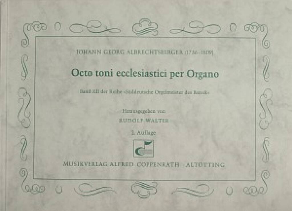 Octo toni ecclesiastici per Organo