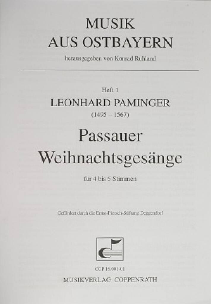 Paminer: Passauer Weihnachtsgesänge