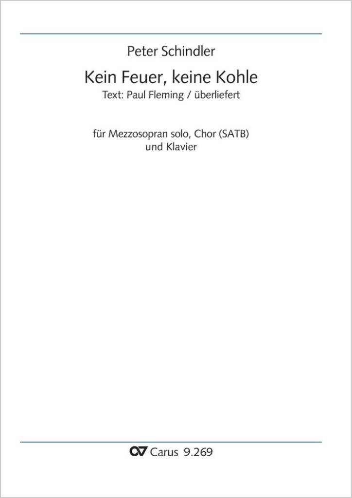 Kein Feuer, keine Kohle - D minor : from: Sonne, Mond und Sterne