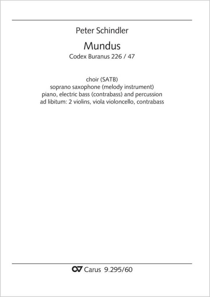 Mundus - D minor : from: Perpetuum mobile - Songs from the Codex Buranus