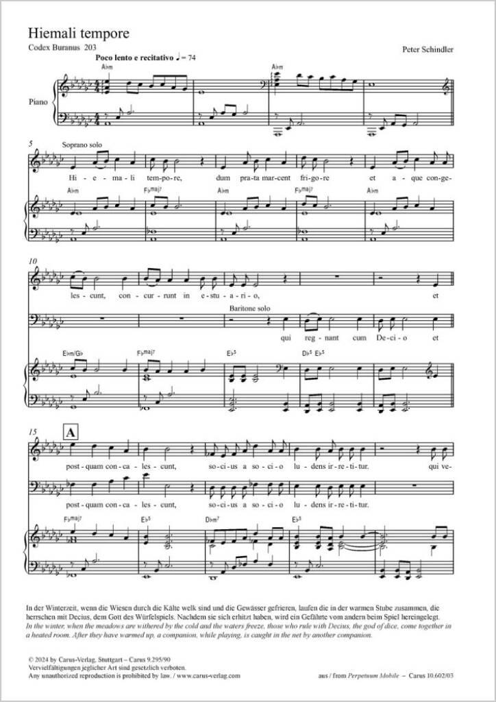 Hiemali tempore : from: Perpetuum mobile - Songs from the Codex Buranus