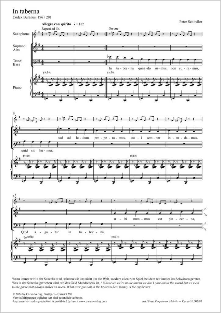In taberna : from: Perpetuum mobile - Songs from the Codex Buranus