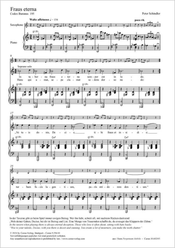 Fraus eterna : from: Perpetuum mobile - Songs from the Codex Buranus