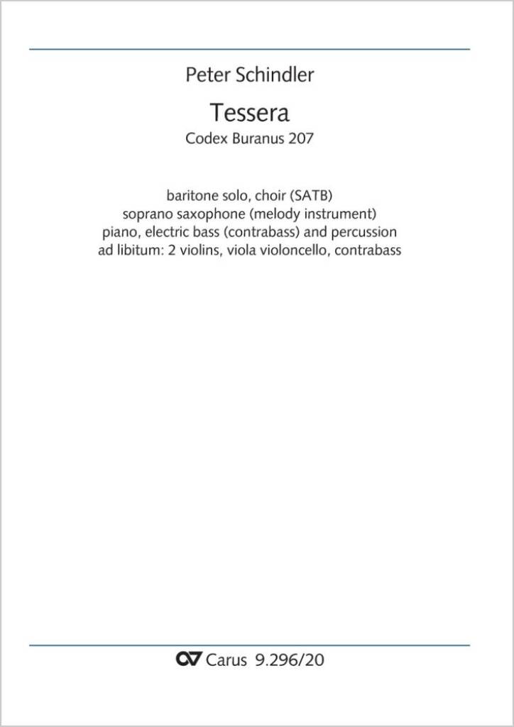 Tessera - E minor : aus: Perpetuum mobile - Songs from the Codex Buranus