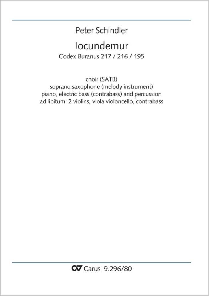 Iocundemur - E minor : from: Perpetuum mobile - Songs from the Codex Buranus