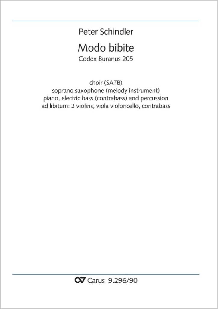Modo bibite : from: Perpetuum mobile - Songs from the Codex Buranus