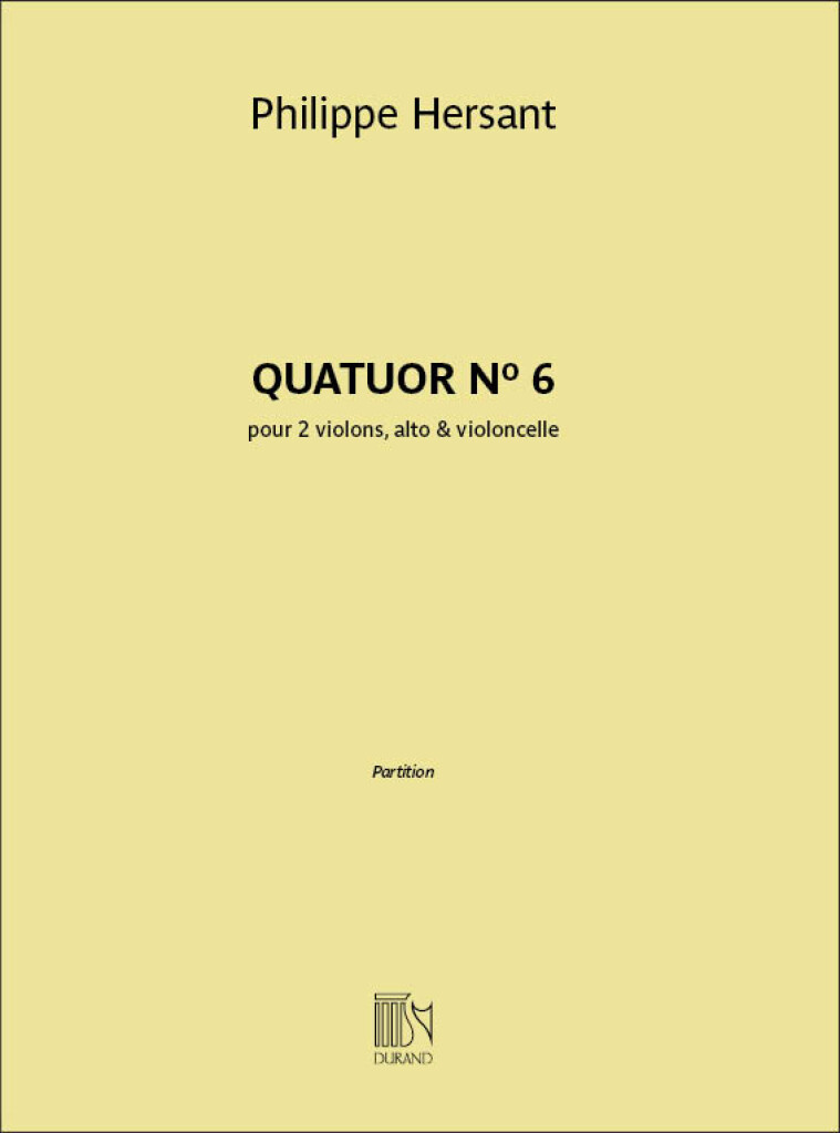Quatuor N° 6 : pour 2 violons, alto & violoncelle