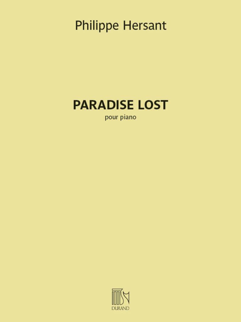 Paradise Lost : pour piano