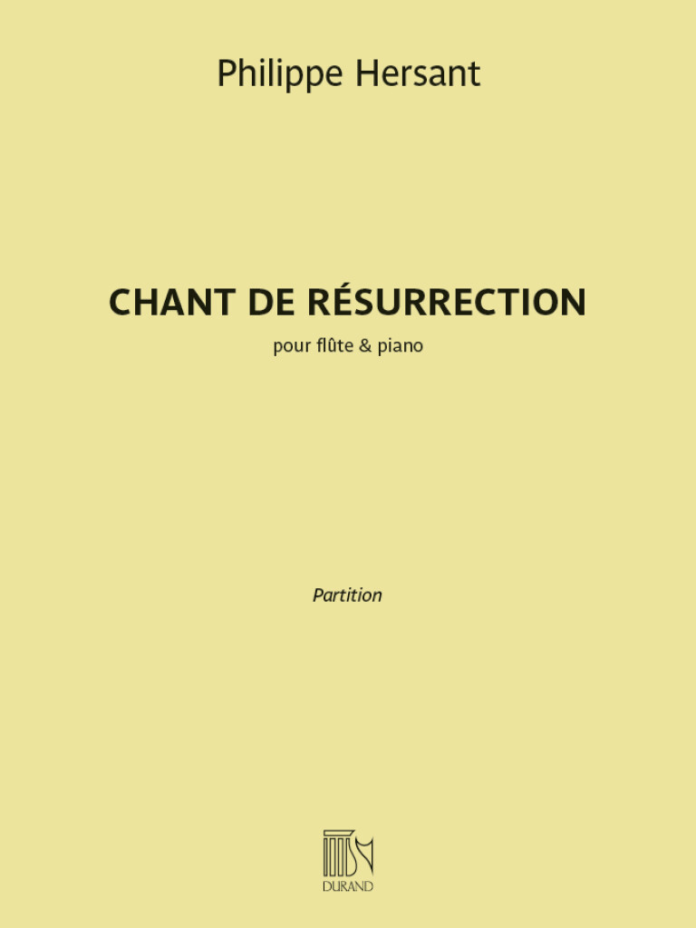Chant de résurrection : pour flûte & piano