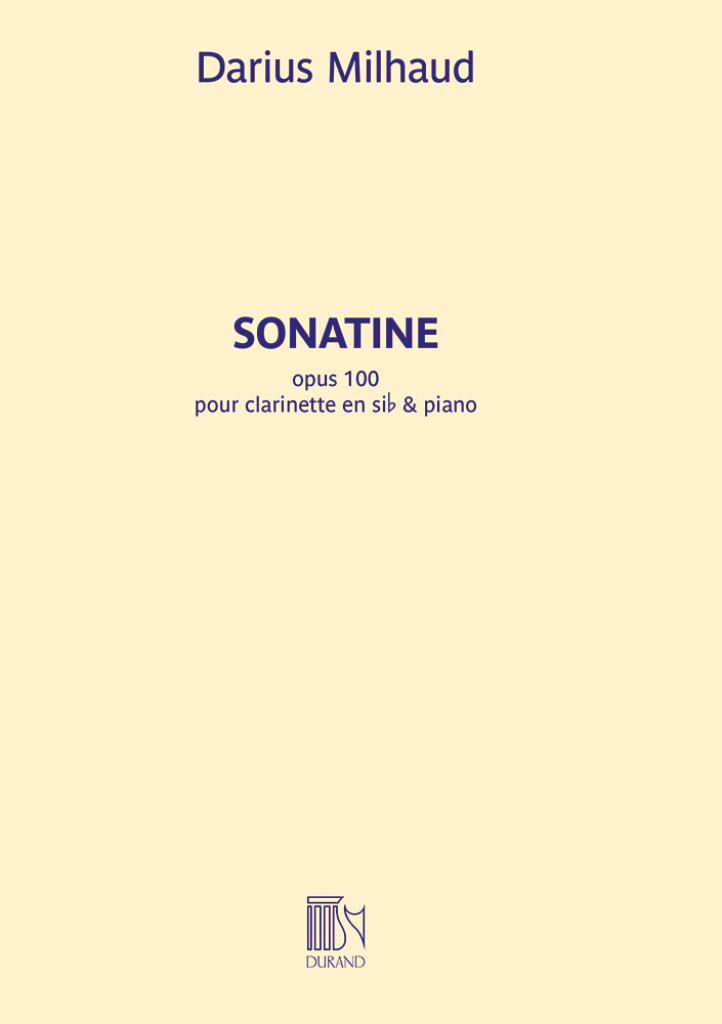 Sonatine opus 100 : pour clarinette en sib et piano