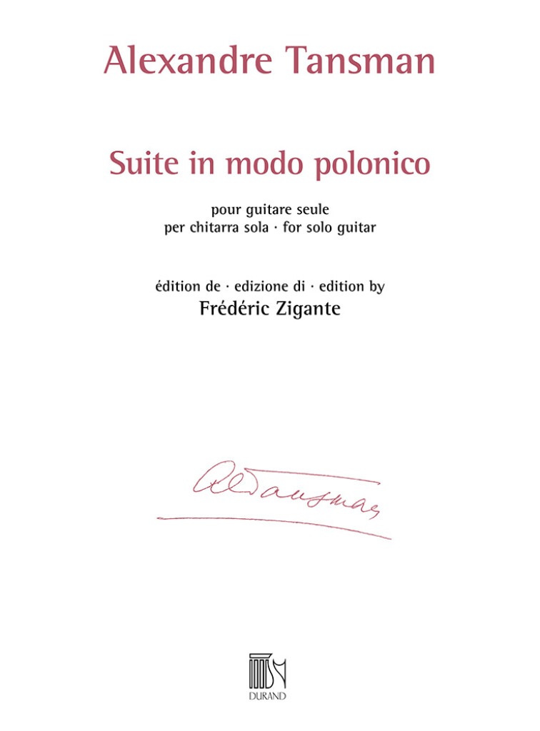 Suite in modo polonico : pour guitare seule