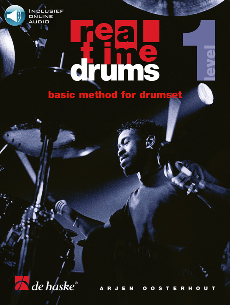 Real Time Drums 1 (Eng) : Basic Method for Drumset m. Audio Online