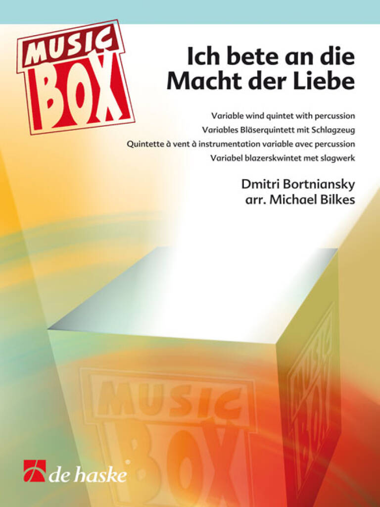 Ich bete an die Macht der Liebe : Variable wind quintet with percussion
