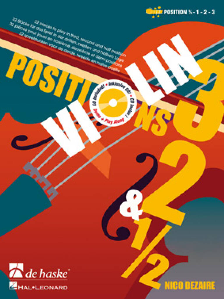 Violin Positions 3, 2 & 1/2 : 32 pieces to play in third, second and half position