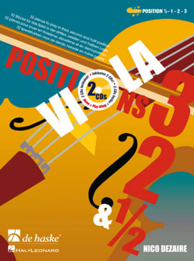 Viola Positions 3, 2 & 1/2 : 32 pieces to play in third, second and half position