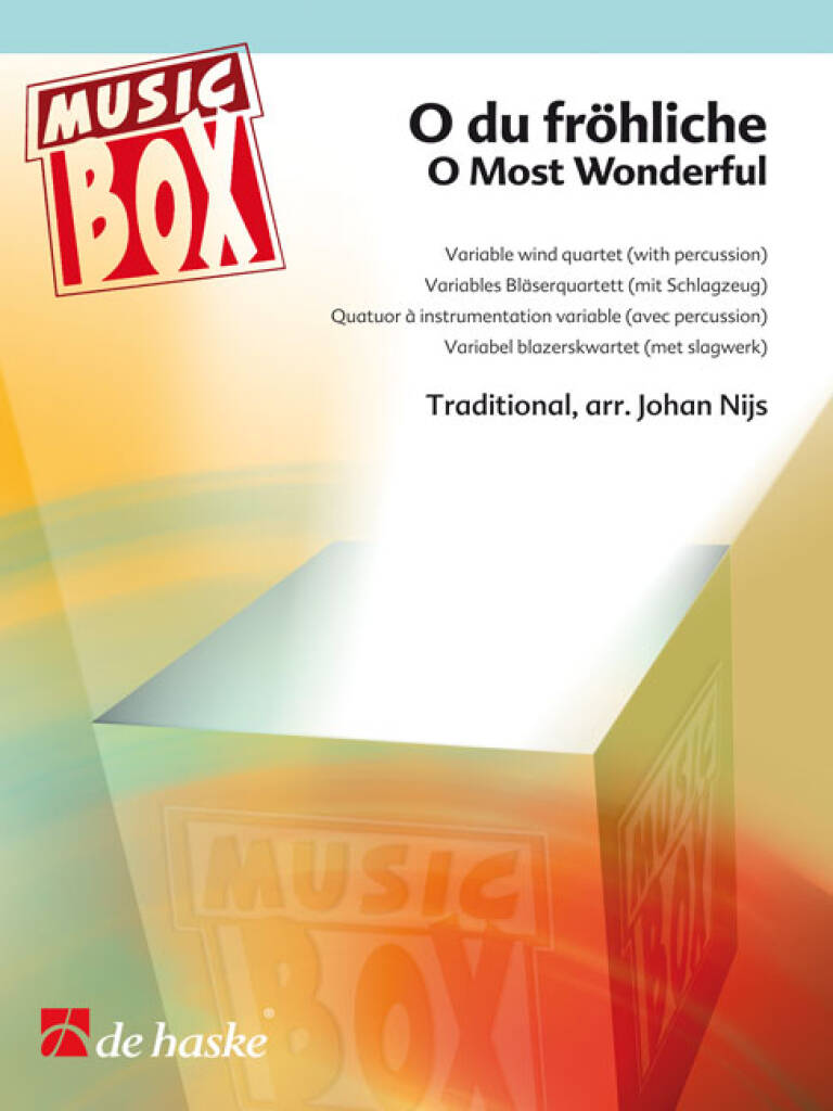 O du fröhliche : Four part variable wind ensemble (with percussion)