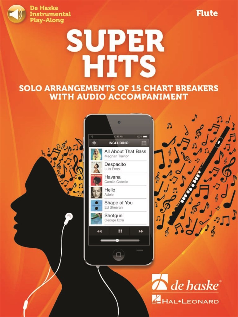 Super Hits for Flute : Solo Arrangements of 15 Chart Breakers with Audio Accompaniment