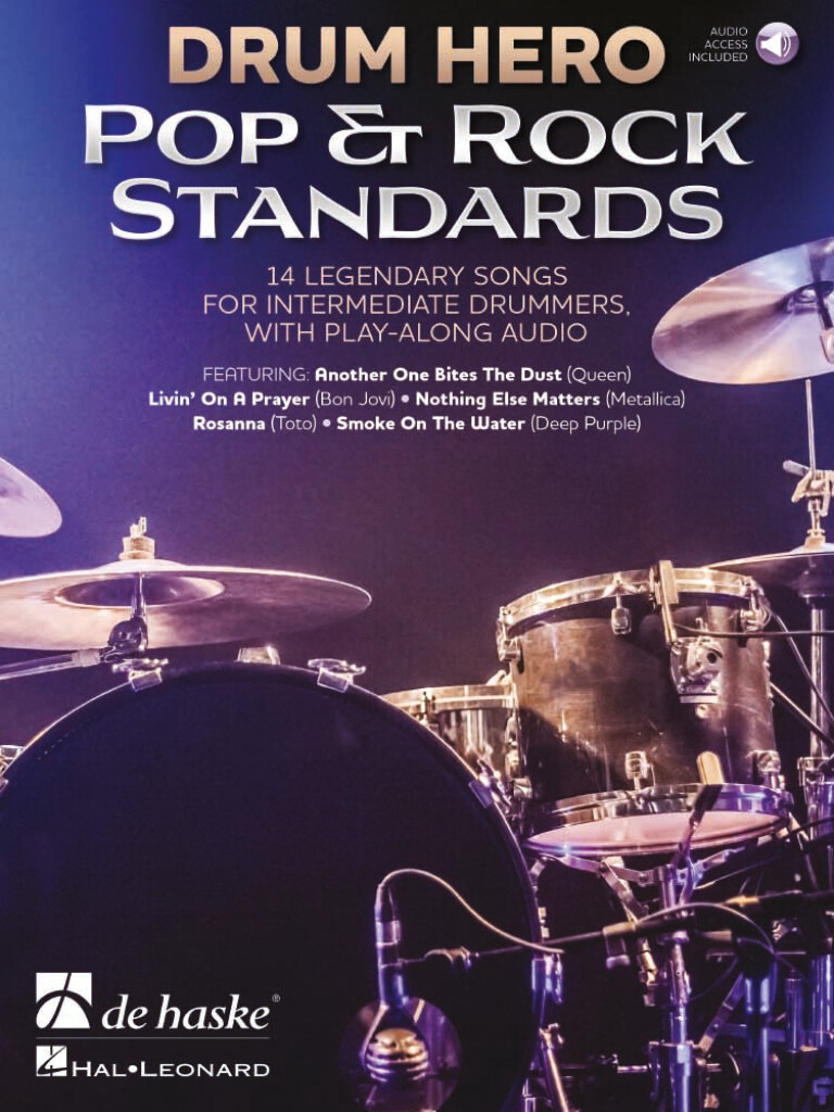 Drum Hero - Pop & Rock Standards : 14 legendary songs for intermediate drummers, with play-along audio