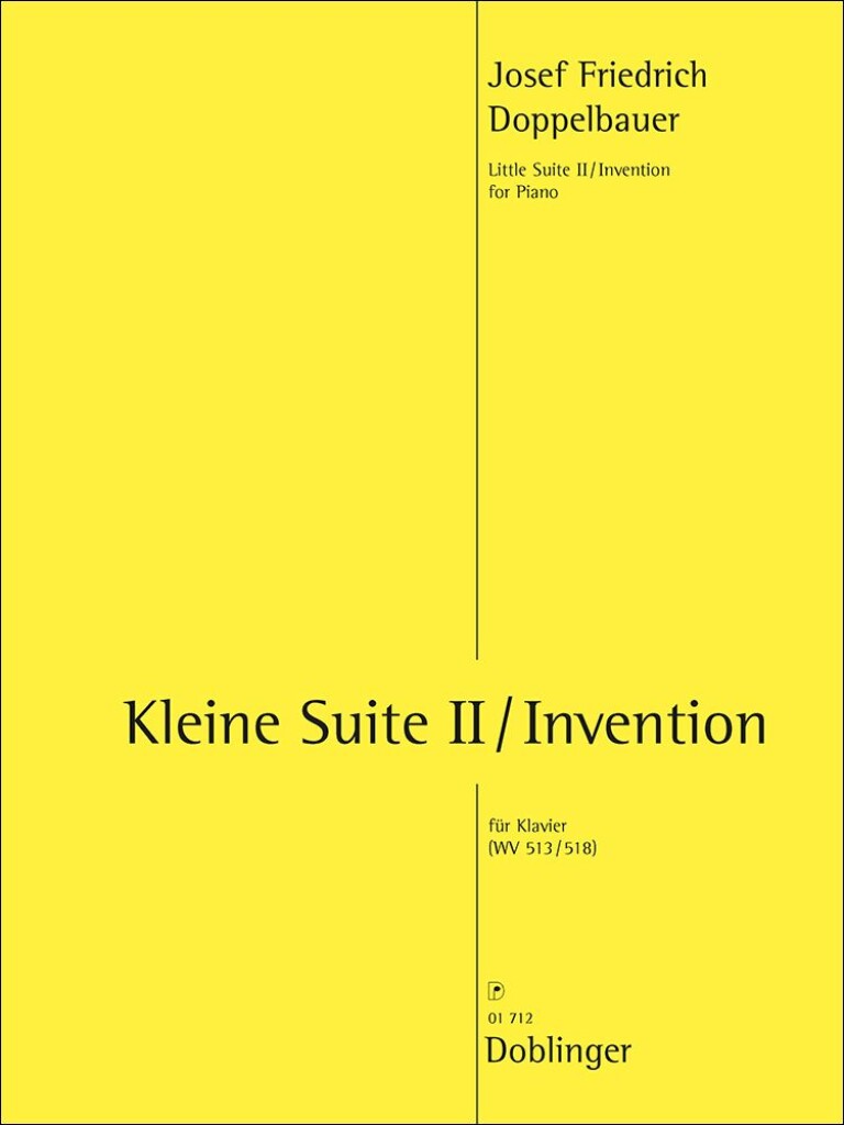 Kleine Suite II/Invention : WV 513/WV 518 für Klavier