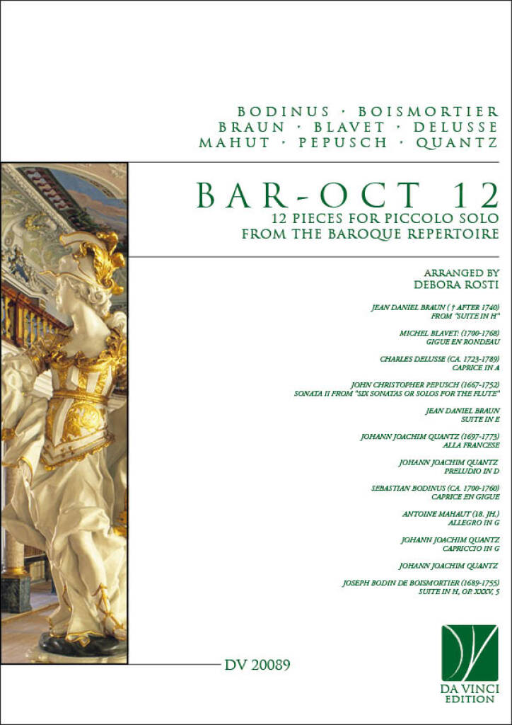 Bar-Oct, 12 Pieces for Piccolo Solo : from the Baroque Repertoire