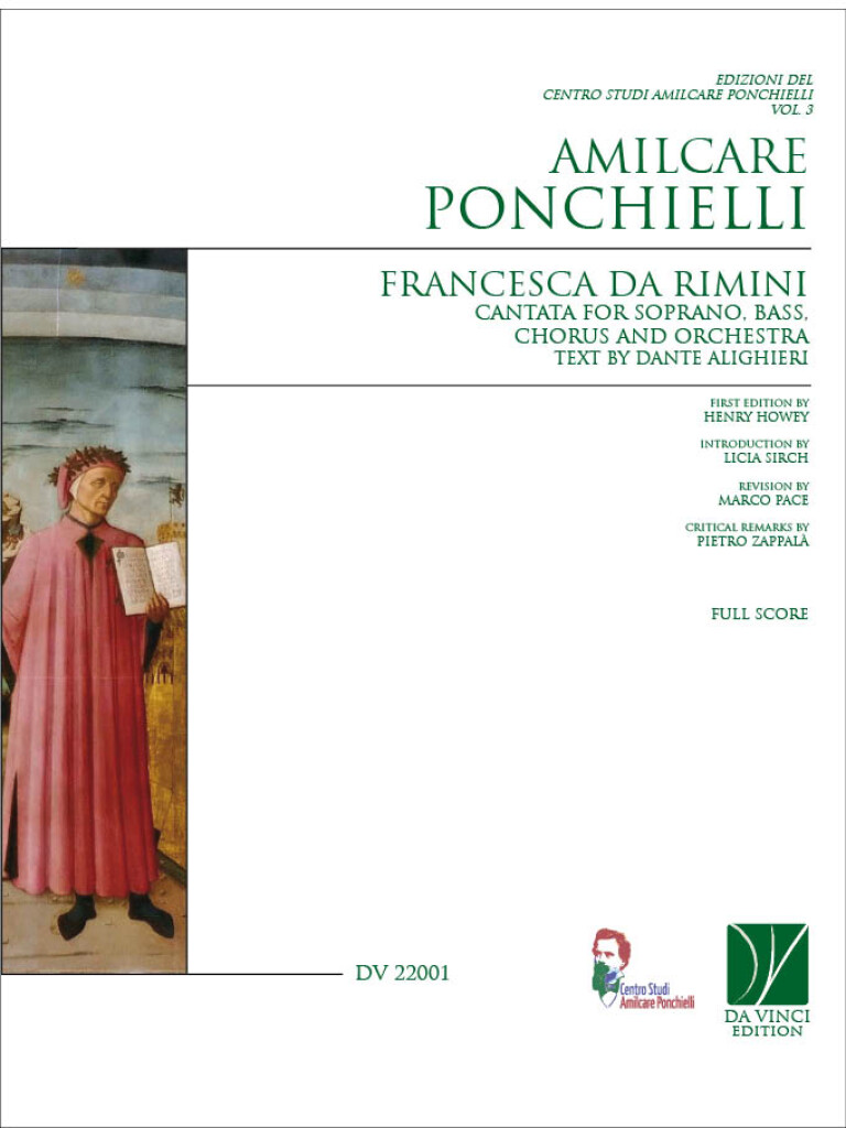 Francesca da Rimini, Cantata : for Soprano, Bass, Chorus and Orchestra (Full Score) Text by Dante Alighieri