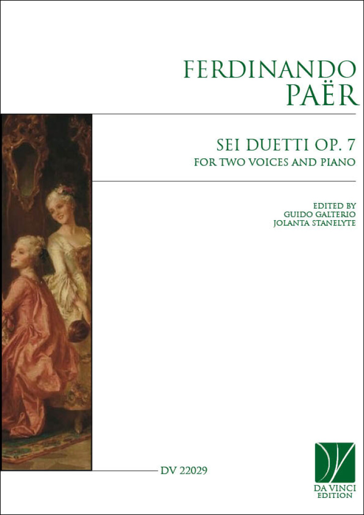 Sei Duetti Op. 7, for two Voices and Piano