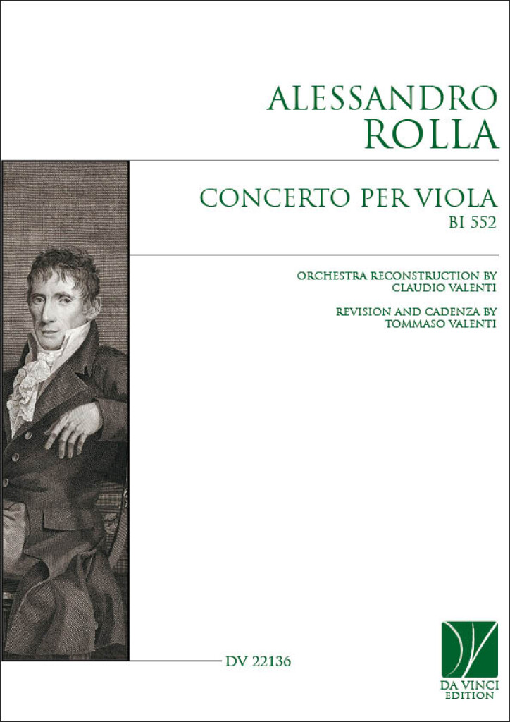 Concerto per viola BI 552 : Orchestra reconstructionby Claudio Valenti