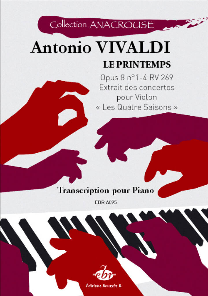 Le Printemps Opus 8 N°1-4 RV 269 : Collection Anacrouse