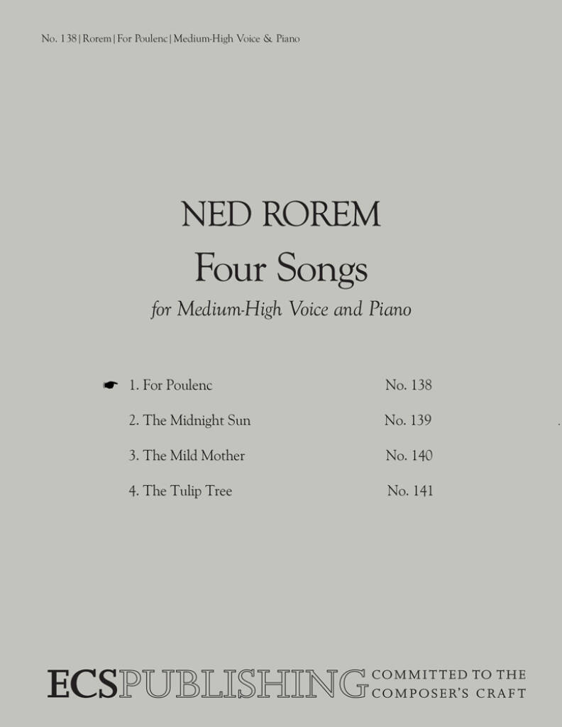Four Songs: No. 1. For Poulenc