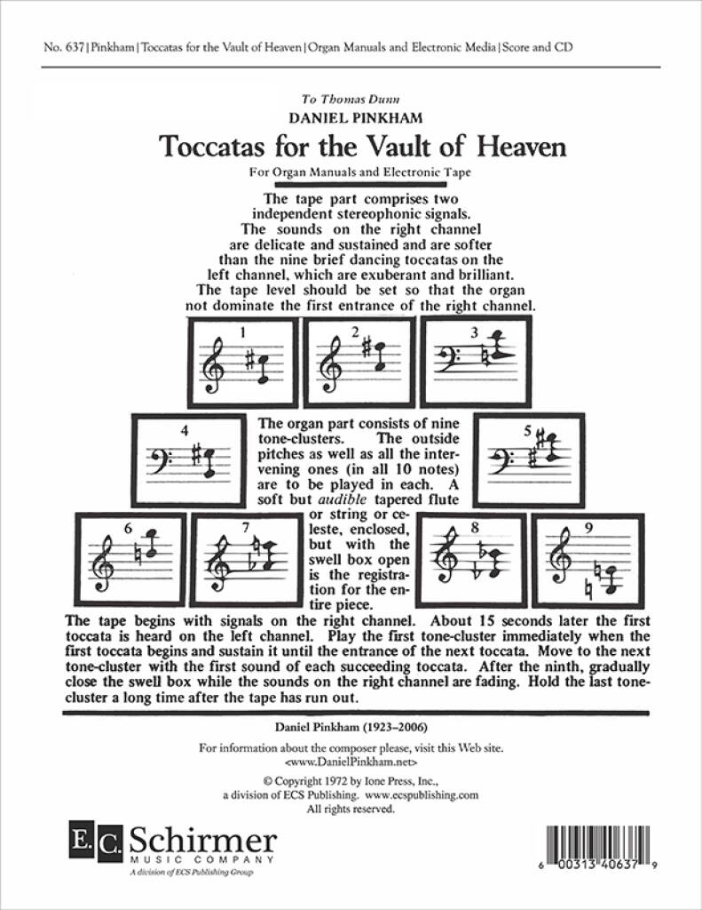 Toccatas for the Vault of Heaven