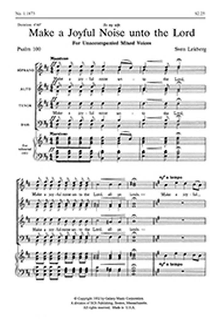 Make a Joyful Noise Unto the Lord