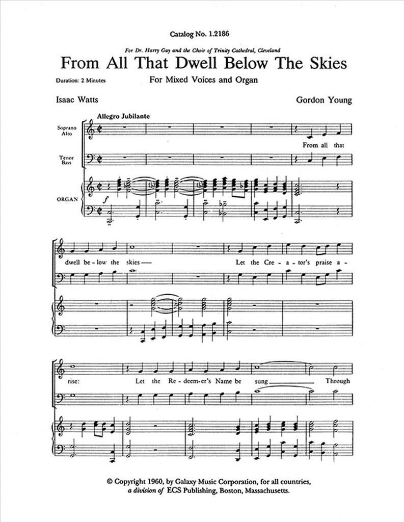 From All That Dwell Below the Skies
