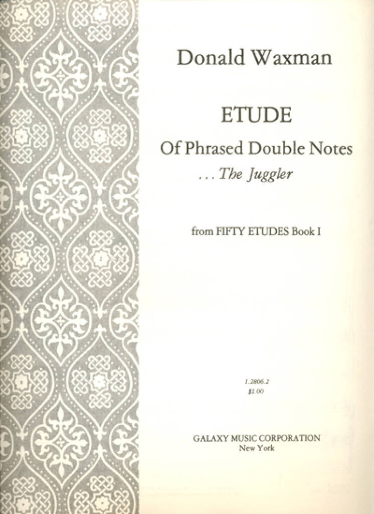 Etude No. 4: Phrased Double Notes : The Juggler