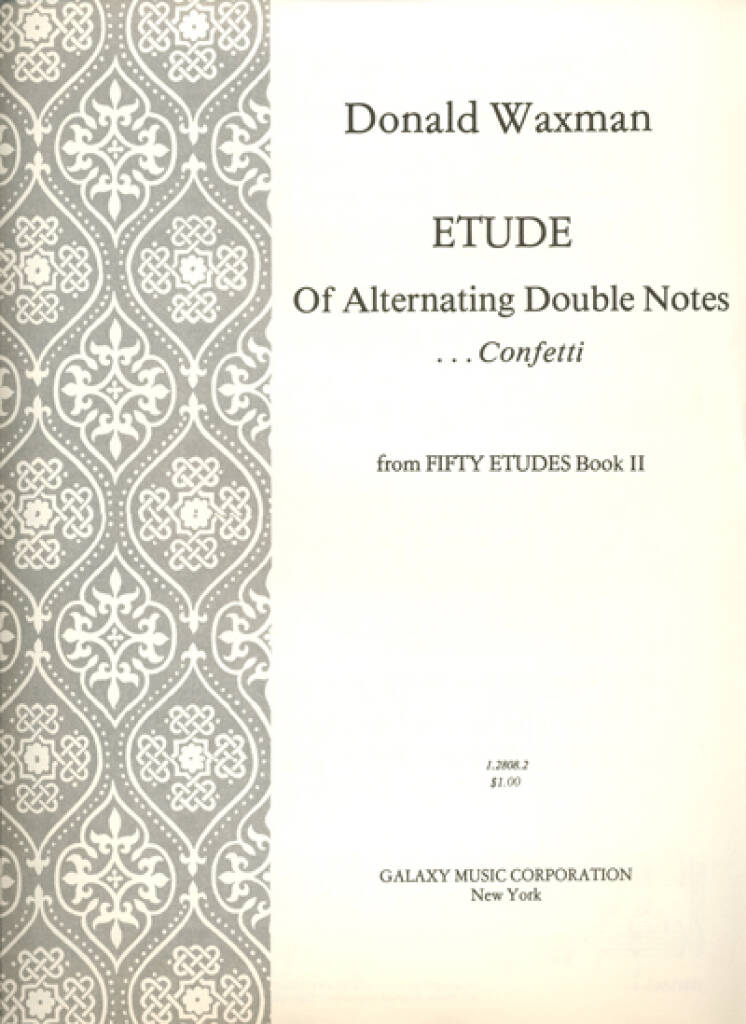 Etude No. 19: Alternating Double Notes : Confetti