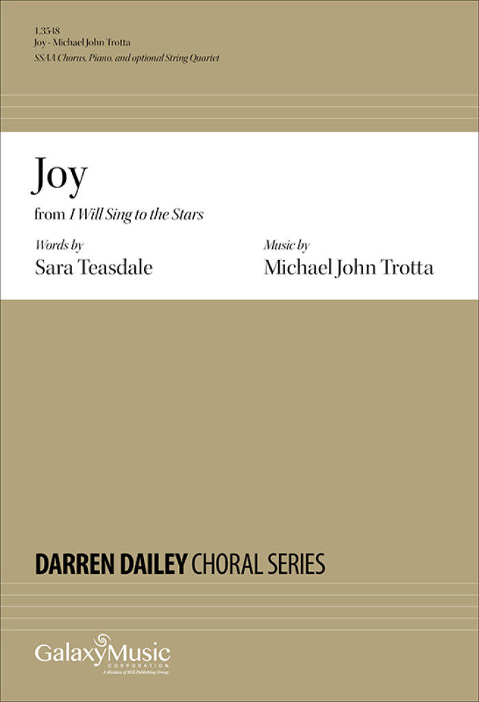 Joy : From I Will Sing To The Stars