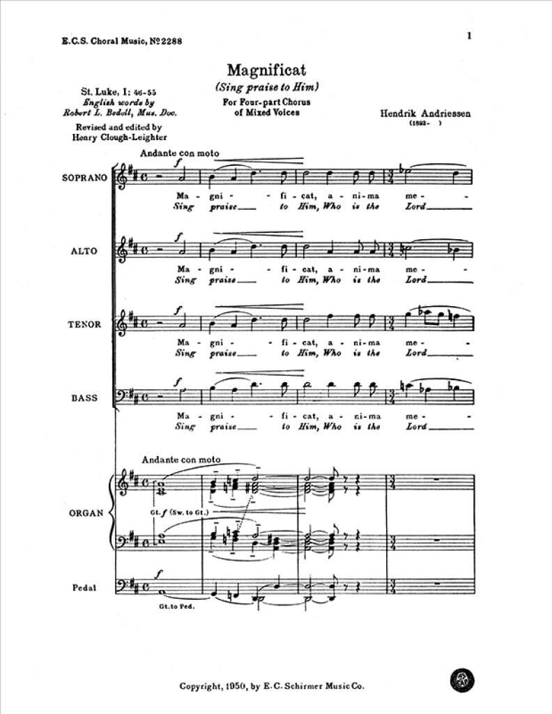 Magnificat : Sing Praise to Him